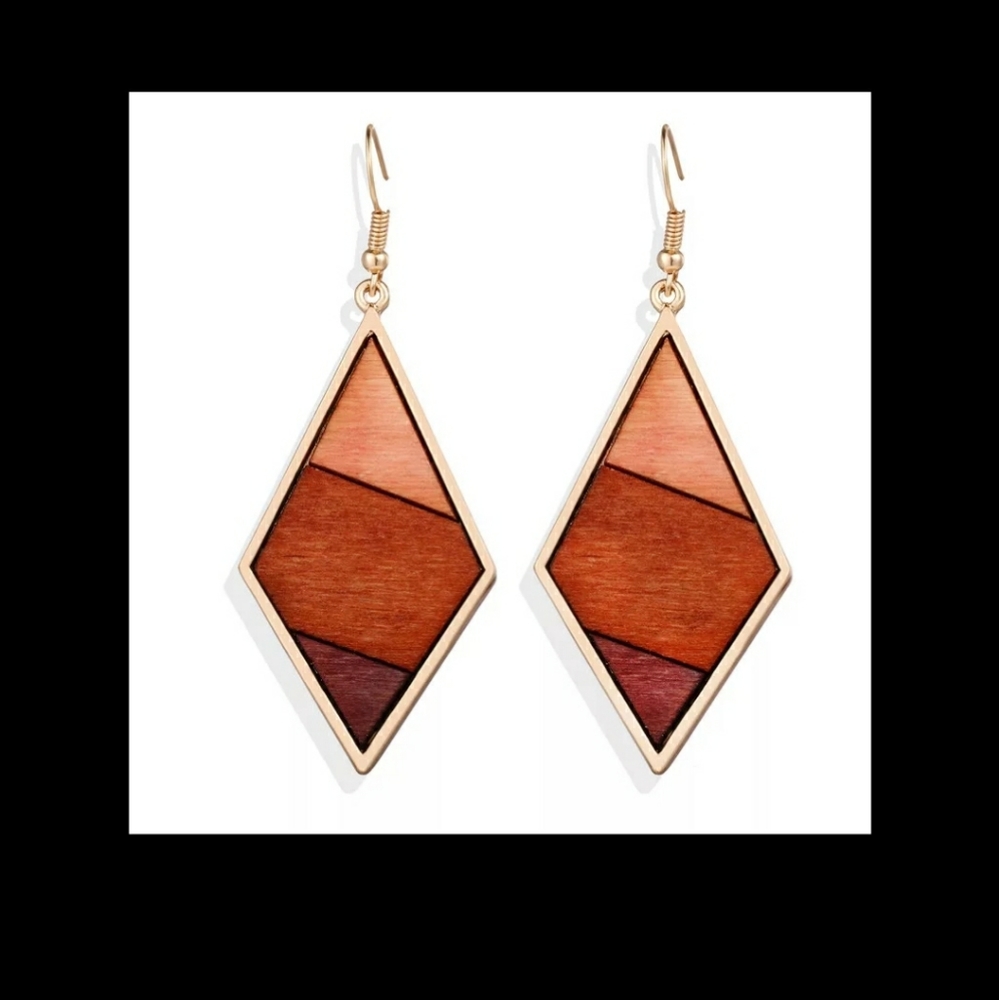 Geometric | Boho | Diamond Shape Earrings
